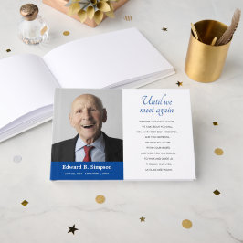 Blauw tot we weer een herdenkingsfoto zien gastenboek