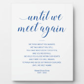 Blauw tot we weer gedicht met naam begrafenis ontm fotoplaat (Voorkant)