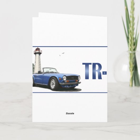 Blauw TR6 Kaart (Achterkant)