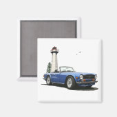 Blauw TR6 Magneet (Voorkant / Achterkant)