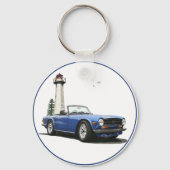 Blauw TR6 Sleutelhanger (Voorkant)