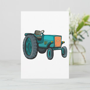 Blauw Tractormotief Boerenleven Kaart