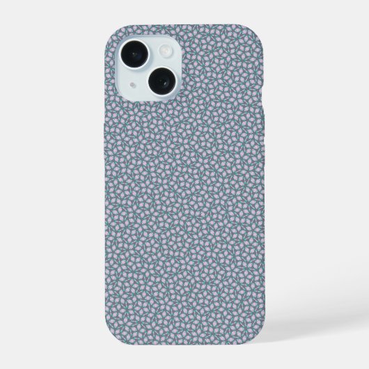 Blauw Traditioneel Penrose ontwerp iPhone 15 Case (Achterkant)
