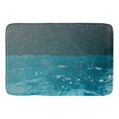 Blauw Tranquility Pool Bliss 1 Badmat (Voorkant)