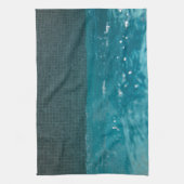 Blauw Tranquility Pool Bliss 1 Theedoek (Verticaal)