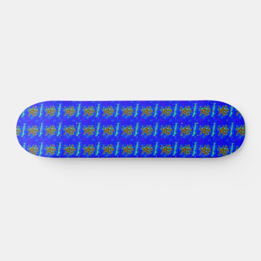 blauw tranquillair persoonlijk skateboard (Horizontaal)