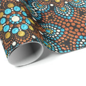 Blauw trappelpapier cadeaupapier (Rol Hoek)