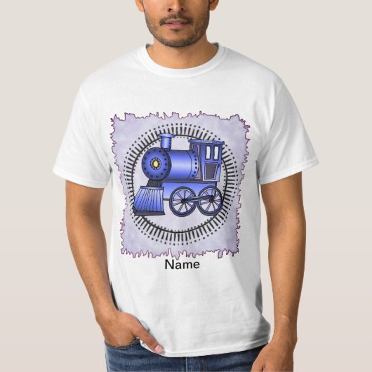 Blauw Trein t-shirt (Voorkant)