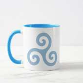 Blauw Triskelion Mok (Links)