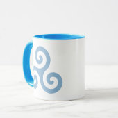 Blauw Triskelion Mok (Voorkant links)