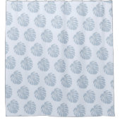 Blauw Tropicord gordijn (Voorkant)