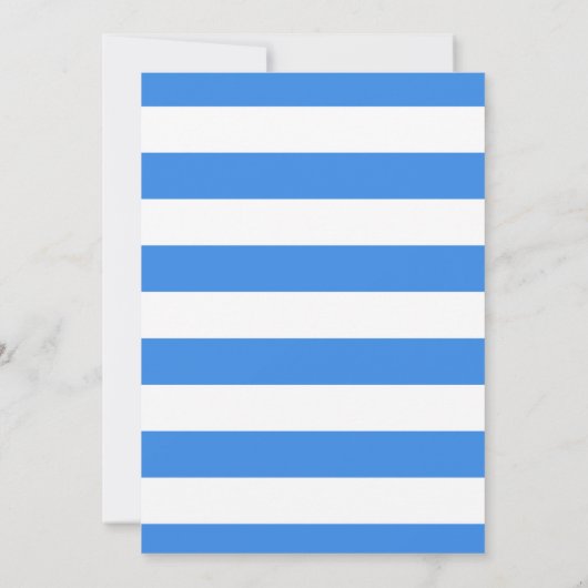 Blauw | Tropisch Baby shower van Flamingo Luau Kaart (Achterkant)