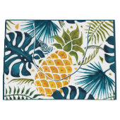 Blauw tropisch blauw blauw blauw blauw goudanaspal groot cadeauzakje (Voorkant)