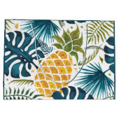 Blauw tropisch blauw blauw blauw blauw goudanaspal groot cadeauzakje (Achterkant)