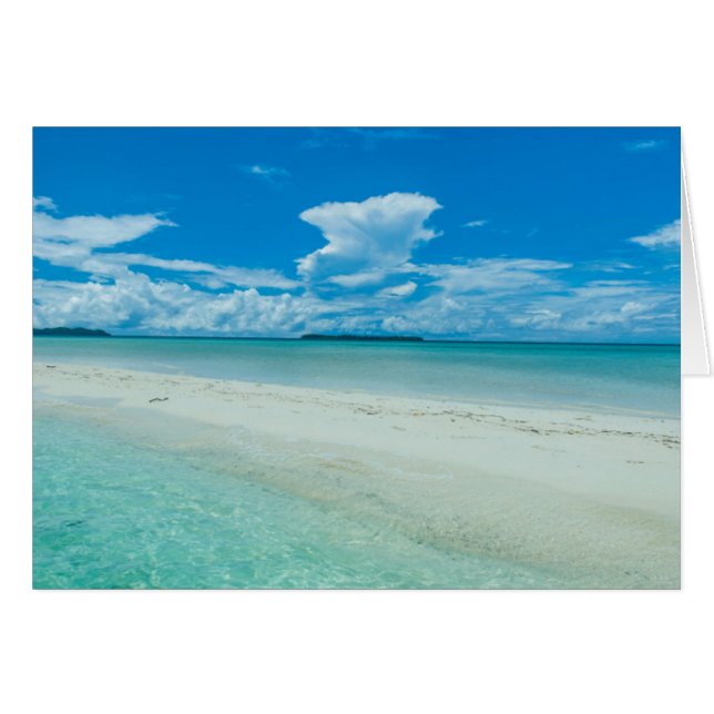 Blauw tropisch zeegezicht, Palau (Voorkant Horizontaal)