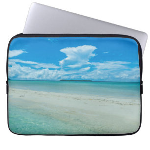 Blauw tropisch zeegezicht, Palau Laptop Sleeve