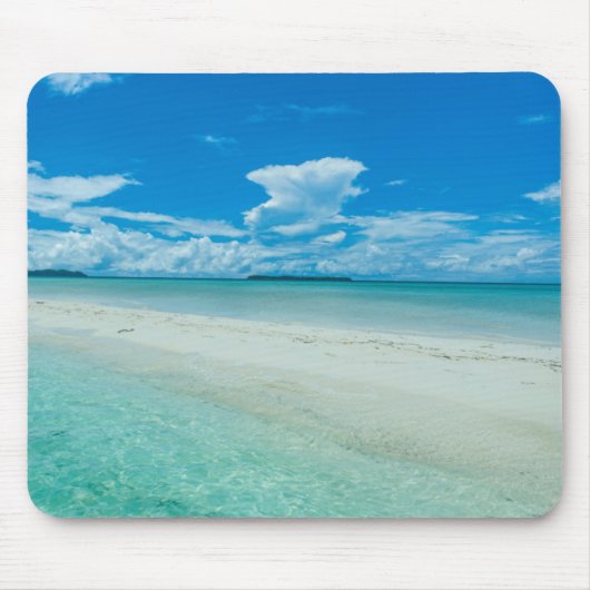 Blauw tropisch zeegezicht, Palau Muismat (Voorkant)