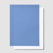 Blauw Trouw Vellum Uitnodigingen (Offset)
