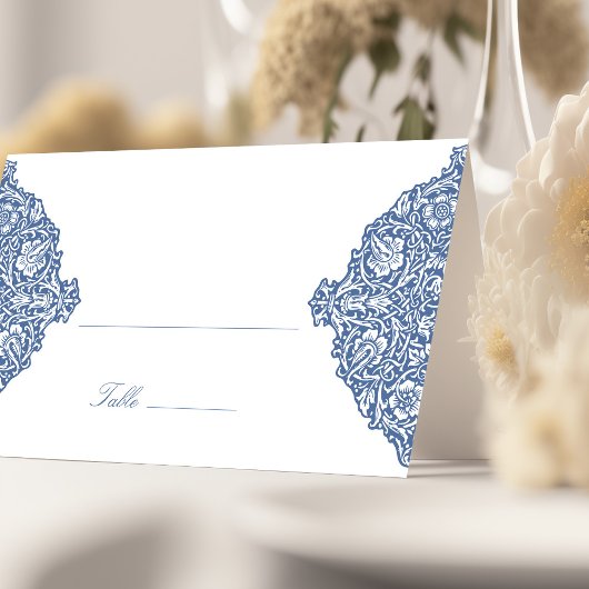  Blauw Trouwnaam Kaart Sjabloon