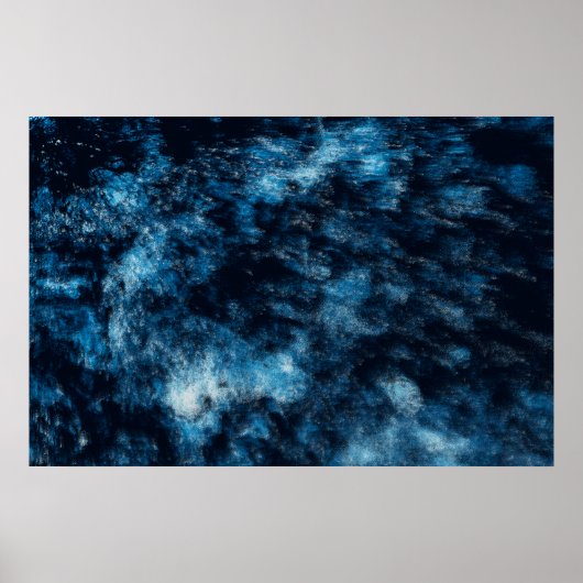 Blauw tuimelwater poster (Voorkant)