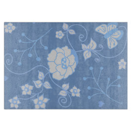 Blauw Tuin Sierglas Snijplank