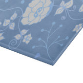 Blauw Tuin Sierglas Snijplank (Hoek)
