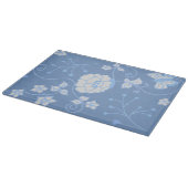 Blauw Tuin Sierglas Snijplank (Hoek)