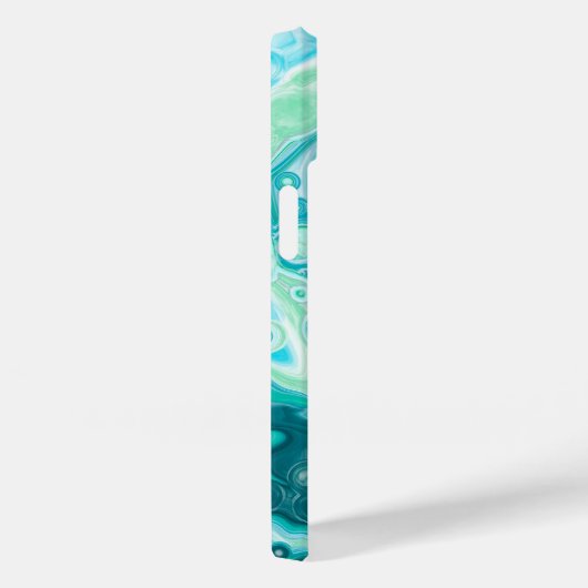 Blauw, turkooise Zee Waves en bubbels Case-Mate iPhone Case (Achterkant / Rechts)