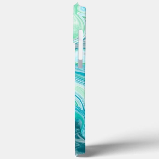 Blauw, turkooise Zee Waves en bubbels Case-Mate iPhone Case (Achterkant / Links)