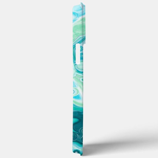 Blauw, turkooise Zee Waves en bubbels Case-Mate iPhone Case (Achterkant / Rechts)