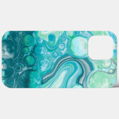 Blauw, turkooise Zee Waves en bubbels Case-Mate iPhone Case (Achterkant (horizontaal))