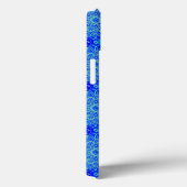 Blauw turquoise boho iPhone hoesje (Achterkant / Rechts)