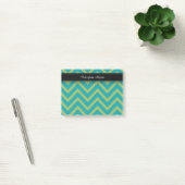 Blauw / Turquoise en Groen Chevron Post-it® Notes (Kantoor)
