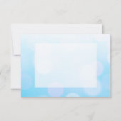 Blauw, Turquoise en Witte Mandala Dank Je Wel Brie Bedankkaart (Achterkant)