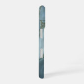 Blauw Turquoise Marmer Design iPhone 16 Hoesje (Rechterkant)
