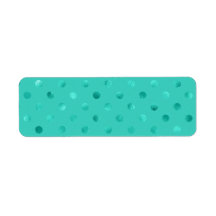 Blauw Turquoise Metallic Faux Folie Polka Dot Aqua