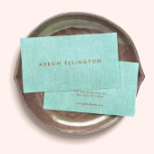 Blauw Turquoise Minimalistisch Visitekaartje