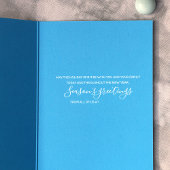 Blauw, Turquoise, roze Word Art Holiday Kaart