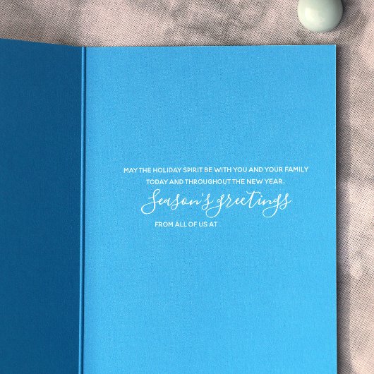 Blauw, Turquoise, roze Word Art Holiday Kaart