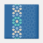 Blauw Turquoise Rusteloosheid Magneet (Voorkant)