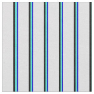 Blauw, Turquoise, zwart, en lavender gekleurd Stof