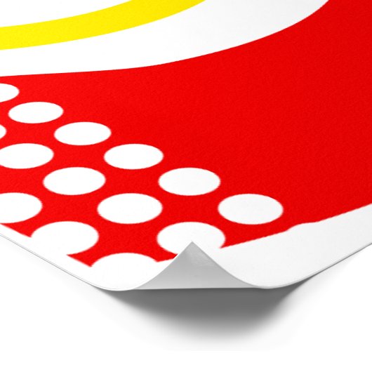 blauw tv-Poster Poster (Hoek)