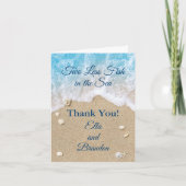 Blauw Twee Minder Vis in het Zee Dank u Kaart (Voorkant)