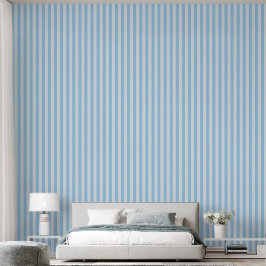 Blauw tweekleurige minimalistische jongenskamer ve behang
