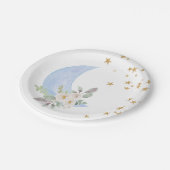 Blauw Twinkle Little Star Borden Roze gender onthu Papieren Bordje (Gekanteld)