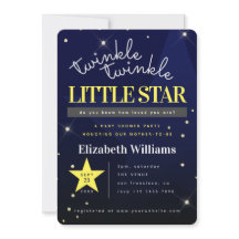 Blauw | Twinkle Twinkle Little Star Baby Shower