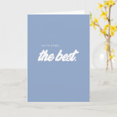 Blauw u bent eenvoudig de beste bevorderings Kaart (Gele Bloem)