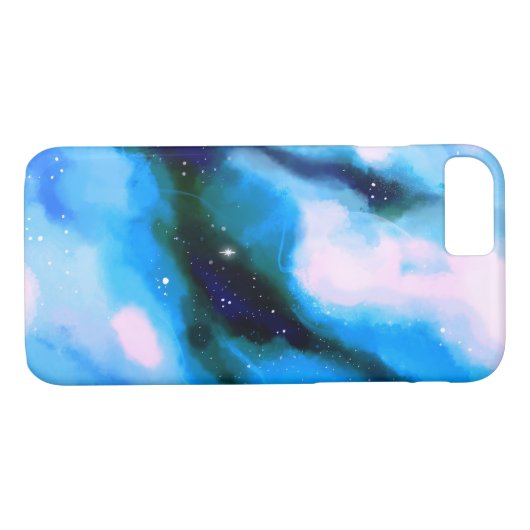 Blauw uitgelijnde Abstracte achtergrond voor buite Case-Mate iPhone Case (Achterkant (Horizontaal))