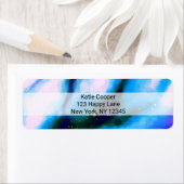 Blauw uitgelijnde Abstracte achtergrond voor buite Etiket (Insitu)