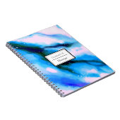 Blauw uitgelijnde Abstracte achtergrond voor buite Notitieboek (Rechterzijde)